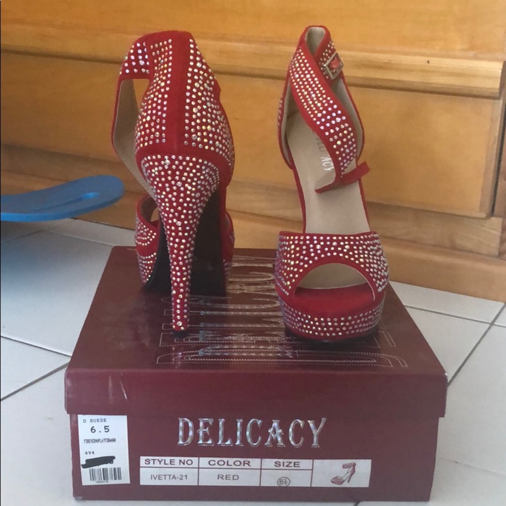 Red heels.